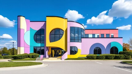 Colorful Modern Architecture with Unique Design and Shapes