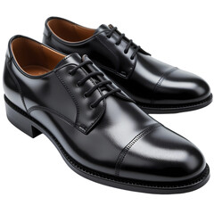 Elegant Black Leather Mens Dress Shoes Polished Formal Style man lace dark wear foot pair shiny     