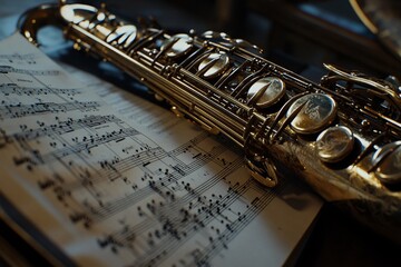 Obraz premium close up of a saxophone