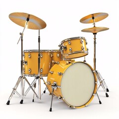 drum kit isolated on white