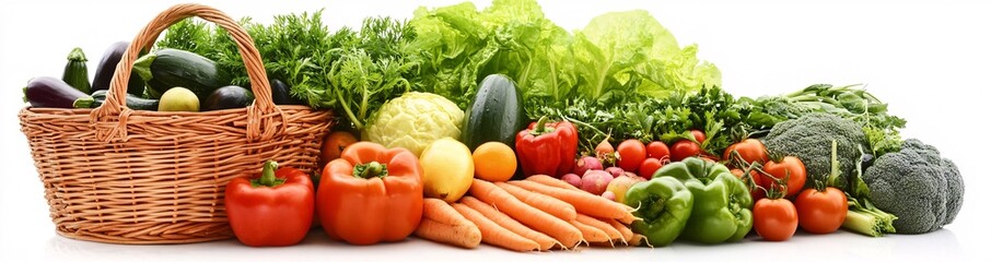 fresh vegetables in a basket