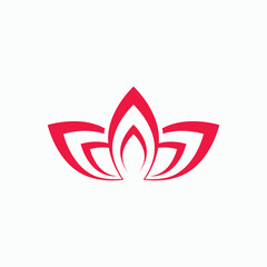 Beauty Lotus flowers logo Template icon
