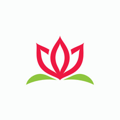 Beauty Lotus flowers logo Template icon
