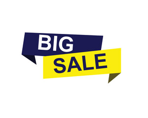 big sale sticker. big sale square isolated sign.