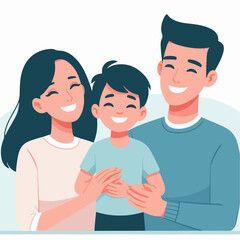 Fototapeta premium Happy family concept