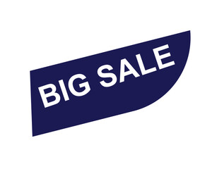 big sale sticker. big sale square isolated sign.