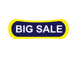 big sale sticker. big sale square isolated sign.