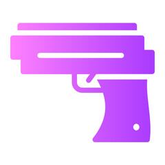 Gun gradient icon