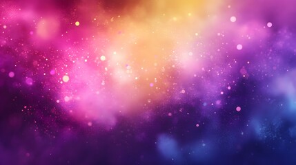 Obraz premium Abstract Colorful Background with Glowing Particles and Lights