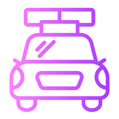 Police Car  gradient icon