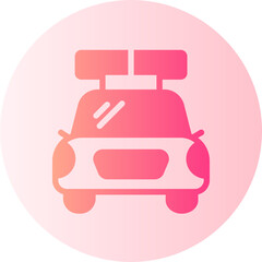 Obraz premium Police Car gradient icon