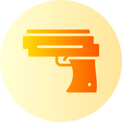 Gun gradient icon