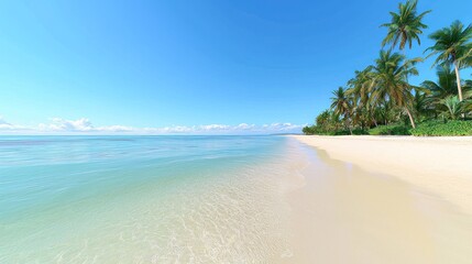 Tranquil Tropical Beach Scene
