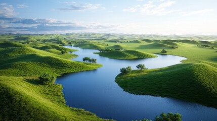 Serene River Landscape