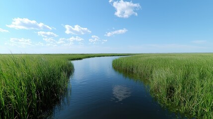 Serene River Landscape