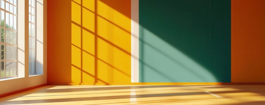 modern sports athletic theme 3D render Triadic Color Scheme