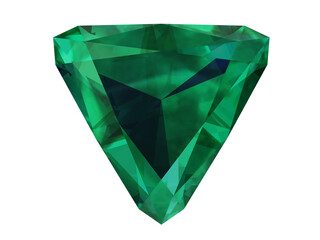 Fototapeta premium Triangle Emerald Green Gems