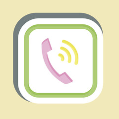 Sticker Phone. related to Public symbol. design editable