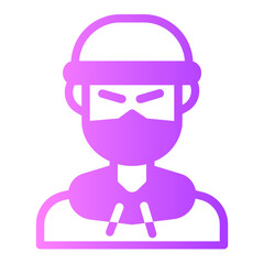 Robber  gradient icon