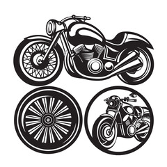 Obraz premium Motorcycle Vector Art, Icons, and Graphics for Free Download