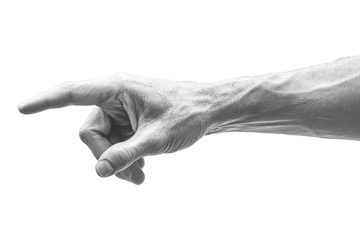 mano señalando con el indice