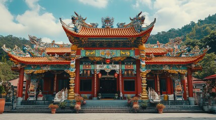 Fototapeta premium * Exploring historic temples and heritage sites.