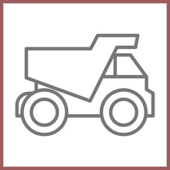 Mining Truck Icon Design