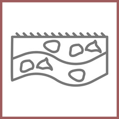 Mineral Deposit Icon Design