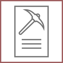 Mining Permit Icon Design