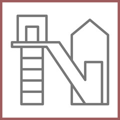 Mining Shaft Elevator Icon Design