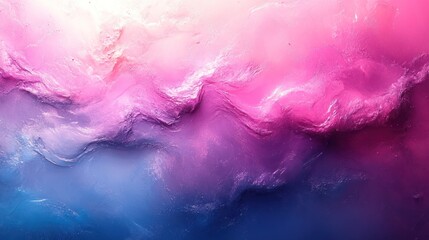 Obraz premium Abstract swirling patterns of pink and blue hues creating a dreamy atmosphere in a digital artwork