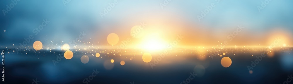 Wall mural abstract blurred background with dreamy bokeh effect, soft, smooth backdrop for design