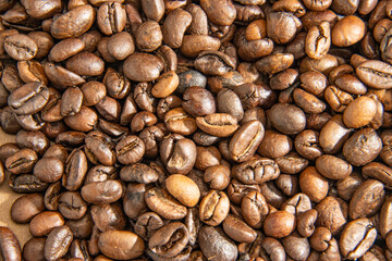 Coffee beans, coffee, texture, background