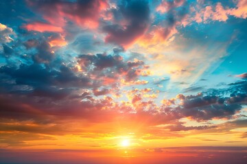 Fototapeta premium sunset in the sky