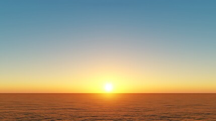 Desert Sunset Landscape