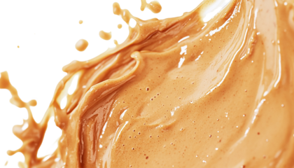 Dynamic splash of creamy peanut butter kitchen food photography bright studio close-up culinary artistry for seo impact