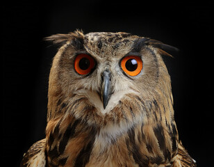 Naklejka premium Owl looking at camera