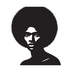 african black man silhouette vector illustration