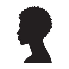 african black man silhouette vector illustration