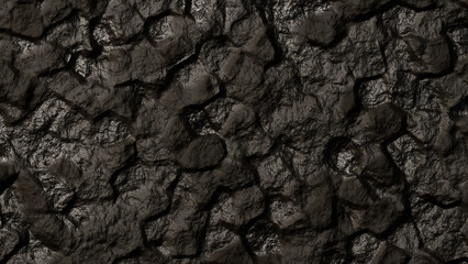 Black abstract background texture coal 3d render