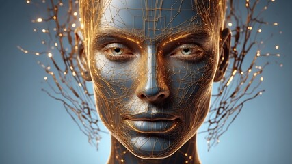 Striking Facial Portrait Showcasing Authentic Emotions and Captivating Details