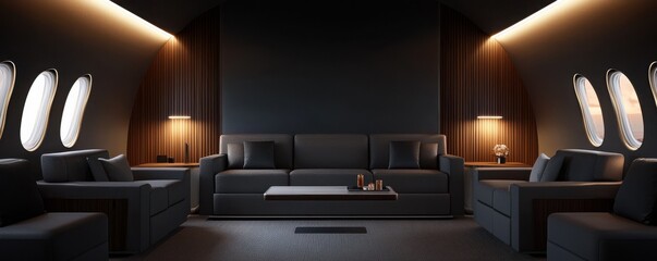 Private jet interior design exclusive deluxe lounge experience