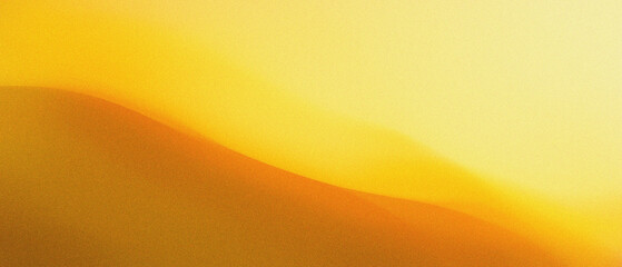 Simple minimalist abstract grainy noise with yellow tones gradient flowing wave shapes, Beauty, spa, and skincare branding banner, website background design themes