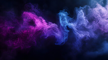 Pink cosmic clouds swirl across the vast expanse of space.