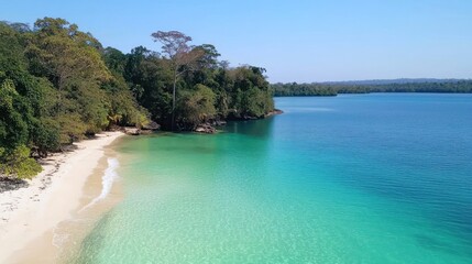 Fototapeta premium Secluded Tropical Beach Paradise