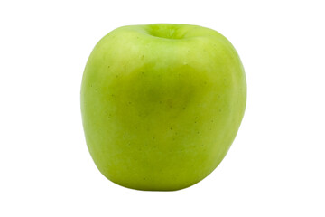 Fresh green apple on a white background. transparent background