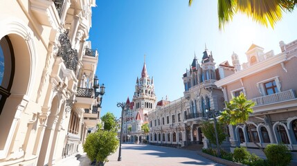 European City Street Architecture