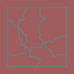 Mining Map Icon Design
