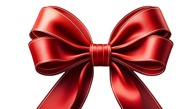 Mo&ntilde;o de lisat&oacute;n de seda sin fondo, laso para regalos o decoraciones en un fondo transparente png