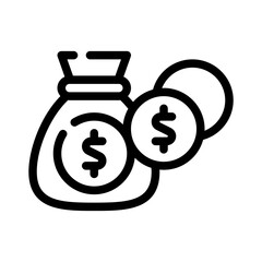 currency line icon